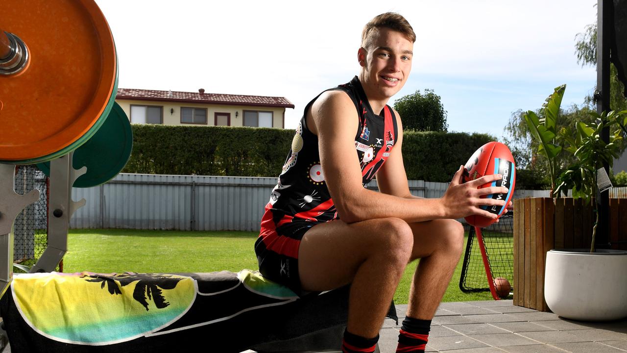 Former assistant coach Scott Camporeale says the Crows should take Riley Thilthorpe with the first pick in the draft. Picture: Tricia Watkinson