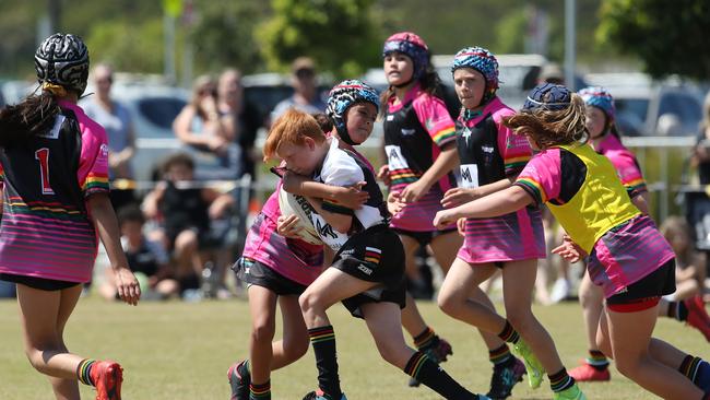 The Panthers earned themselves a reputation as one of the toughest teams in the competition, playing every bit as hard as their male counterparts. Picture: David Swift