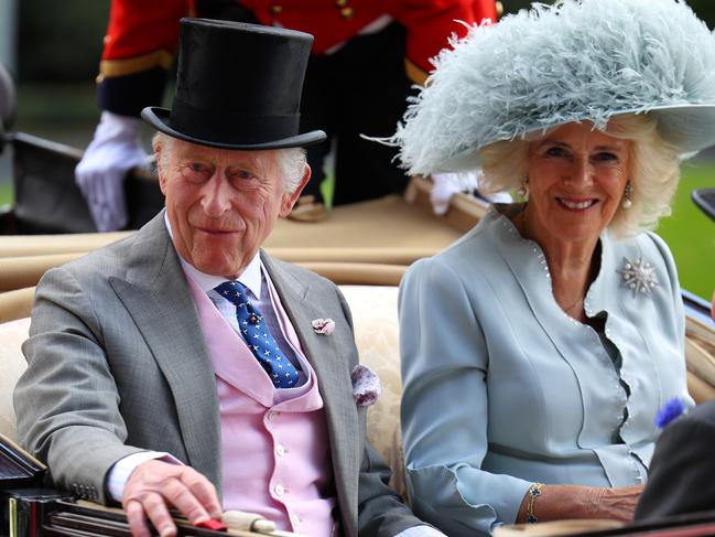 King Charles and Queen Camilla were in fine form at Ascot. Picture: Getty Images