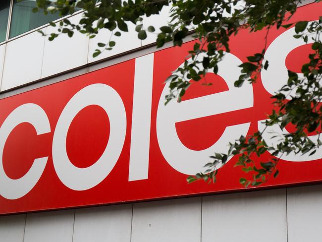 A Coles sign is seen in Sydney, Thursday, November 15, 2018. Wesfarmers shareholders will vote on whether to green-light the proposed $20 billion demerger of Coles. (AAP Image/Paul Braven) NO ARCHIVING