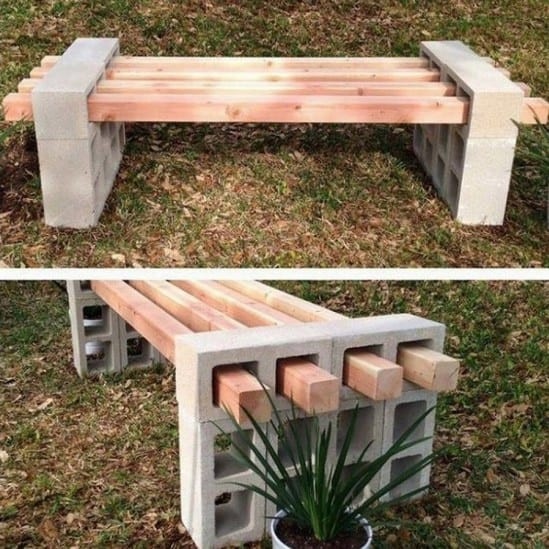 DIY Besser bench blocks.