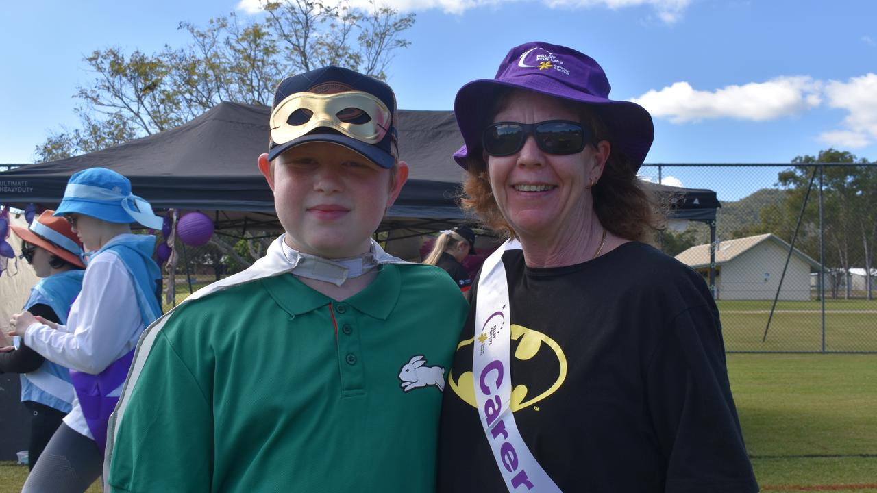 Archie and Lisa Lucas at the 2024 Rockhampton Relay for Life event.