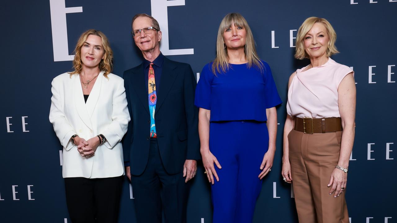 Kate Winslet, Antony Penrose, Kate Soloman and Liz Hayes at the gala screening of Lee. Picture: Hanna Lassen/Getty Images