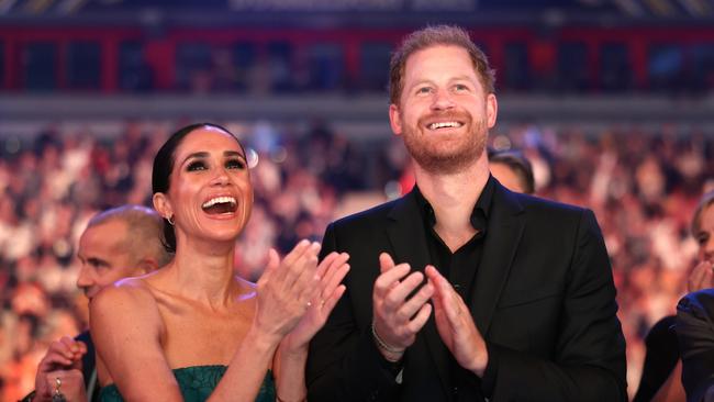 DUESSELDORF, GERMANY - SEPTEMBER 16: Prince Harry, Duke of Sussex, and Meghan, Duchess of Sussex attend the closing ceremony of the Invictus Games DÃÂ¼sseldorf 2023 at Merkur Spiel-Arena on September 16, 2023 in Duesseldorf, Germany. (Photo by Chris Jackson/Getty Images for the Invictus Games Foundation)