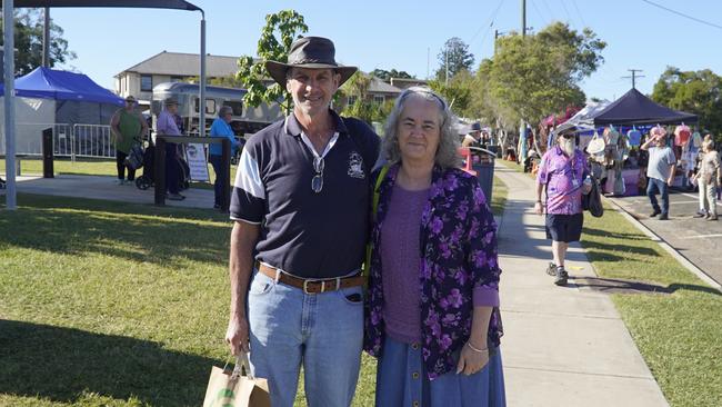 Joanne and Chris Beeston at the Goomeri Pumpkin Festival 2024