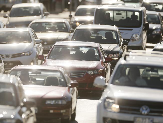 A bluetooth alert system could be a “game-changer” in fixing Hobart’s traffic problems. Picture: MATHEW FARRELL