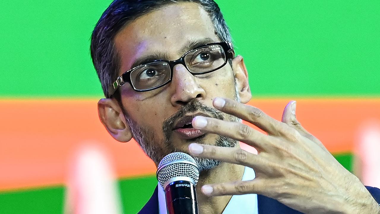 Google chief executive Sundar Pichai. Picture: AFP