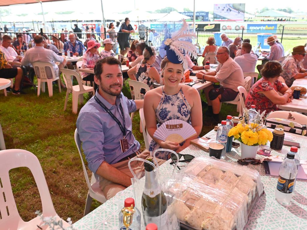 Brendon Haywood and Brynne Cornish at the 2021 Great Northern Darwin Cup. Picture: Julianne Osborne