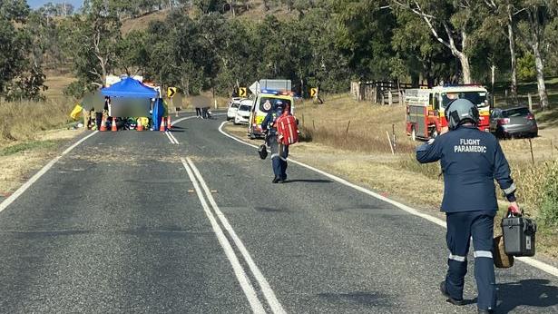 Goomeri motorbike crash. Picture: LifeFlight