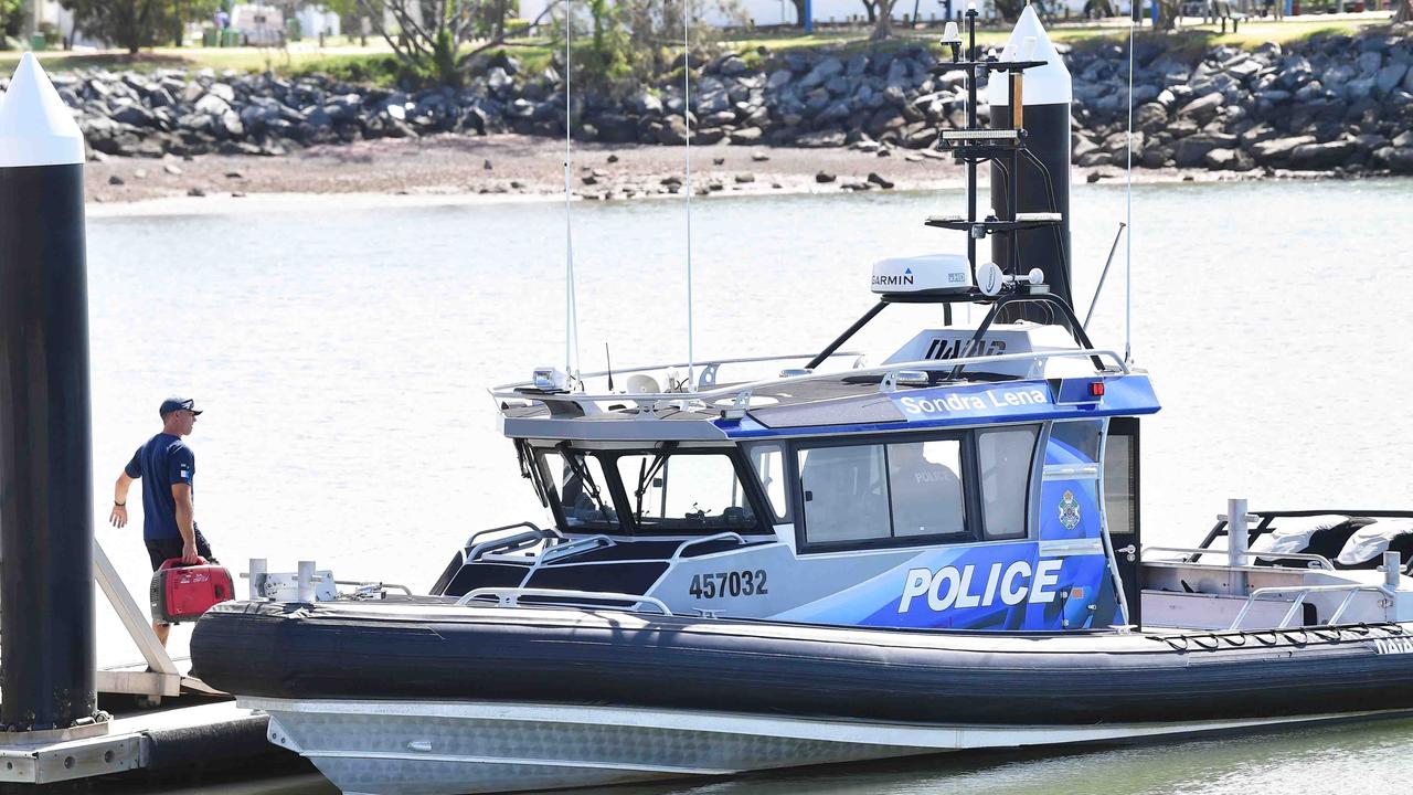 Police respond to an emergency boating incident near the Redlands Boat Club ramp. Picture: Patrick Woods