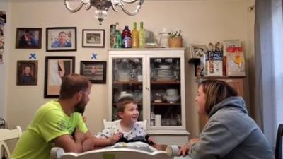 Boy’s reaction to mum’s pregnancy goes viral
