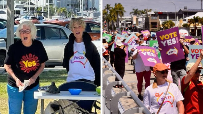 Yes campaigners have hit the streets in Mackay and the Whitsundays to rally support.