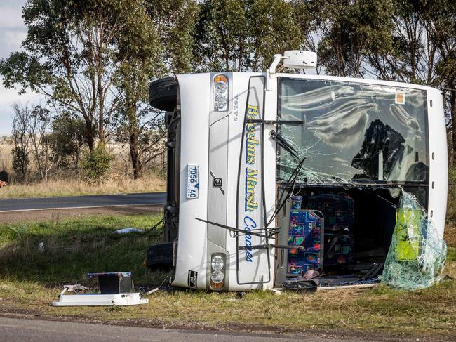 The Eynesbury bus crash is another critical incident that involved school students in the state’s west. Picture: Jake Nowakowski