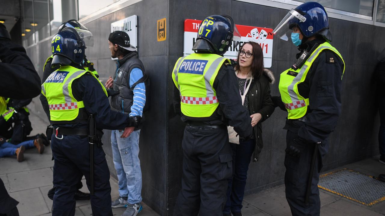 More than 150 people were arrested. Picture: Peter Summers/Getty Images