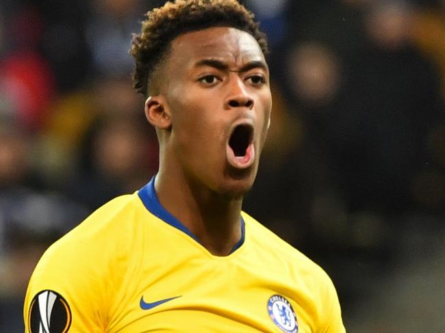 Chelsea's English forward Callum Hudson-Odoi has coronavirus. Picture: AFP