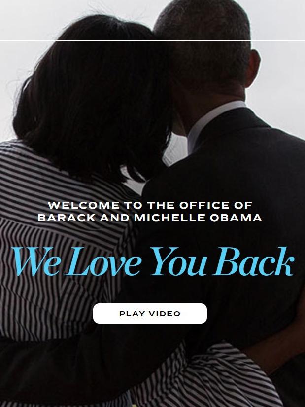 The website of Barack and Michelle Obama.