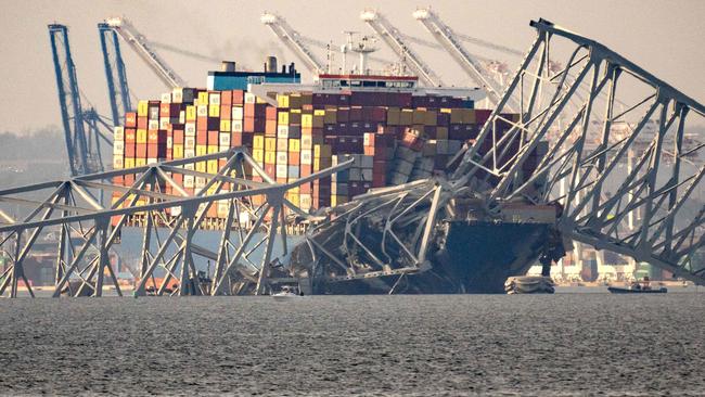 The collapse of a waterway bridge in Baltimore means that other ports likely will need to pick up shipments usually handled by the Port of Baltimore. Picture: Kent Nishimura/AFP
