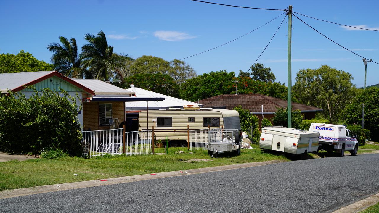 Mackay police are at the scene of a home along Foulden St in North Mackay following the sudden death of a two-year-old girl on Thursday night, who was presented to Mackay Base Hospital. December 30, 2022. Picture: Heidi Petith