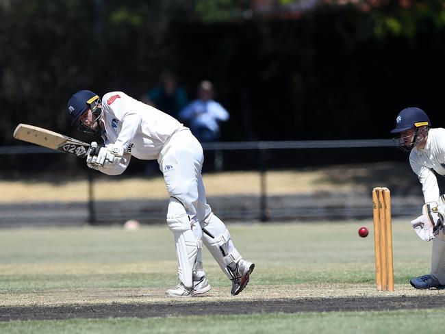 Kurt Benjamin flicks one of his pads. Picture: Steve Tanner