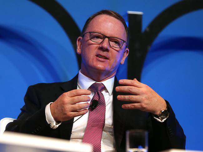 28/5/2019 : Woodside CEO Peter Coleman  speaks at the start of  theAPPEA oil and gas conference, at the Convention Centre,  Brisbane. . Lyndon Mechielsen/The Australian