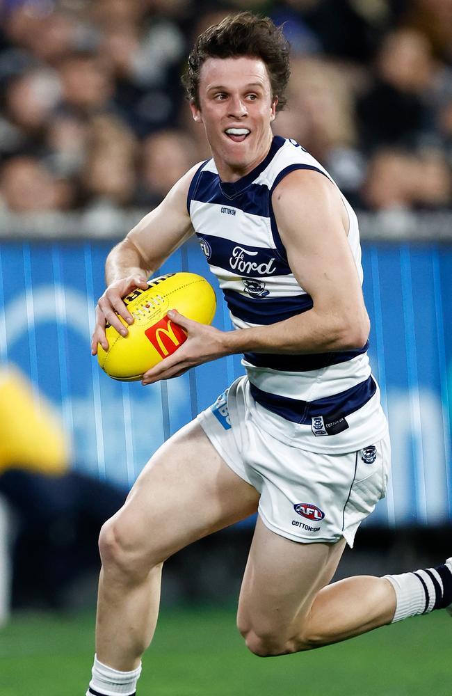 Max Holmes contributed from the start. Picture: Michael Willson/AFL Photos