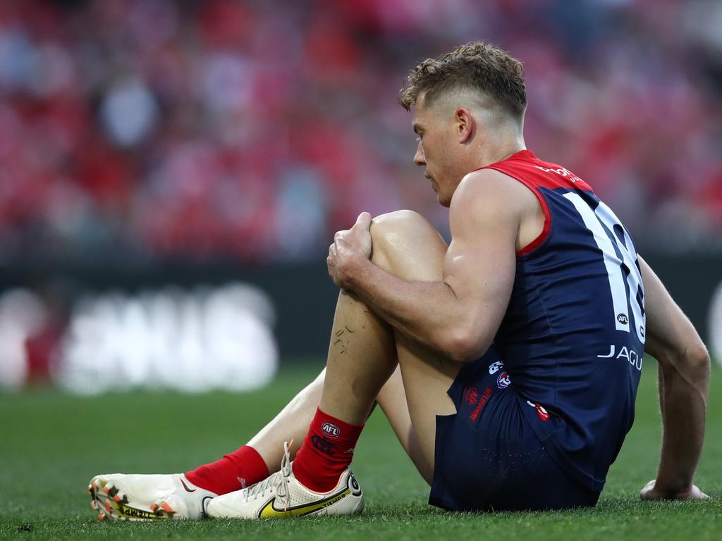 Melksham injured his knee last August. Picture: Jason McCawley/AFL Photos