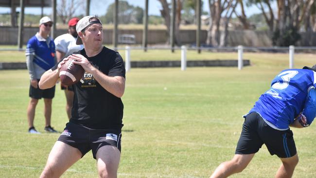 Tim Miller during a Mackay Mavericks training run, October 23, 2021. Picture: Matthew Forrest