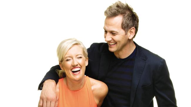 Jodie Oddy and Mark Soderstrom host Mix 102.3’s successful breakfast radio show.