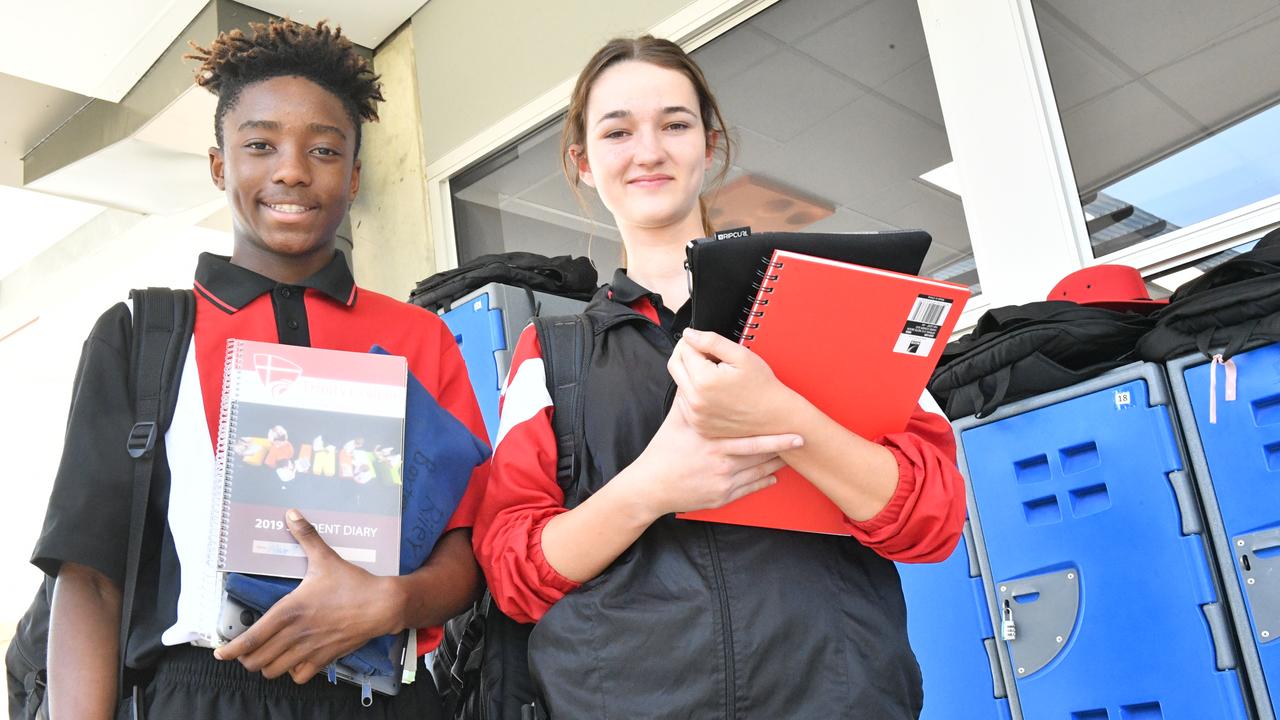 Shalom Mangweza and Georgia Kurtz are part of the growing cohort at Trinity College Gladstone.