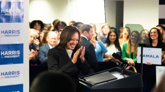 Ms Harris in Wilmington, Delaware, on Tuesday (AEST). Picture: AFP