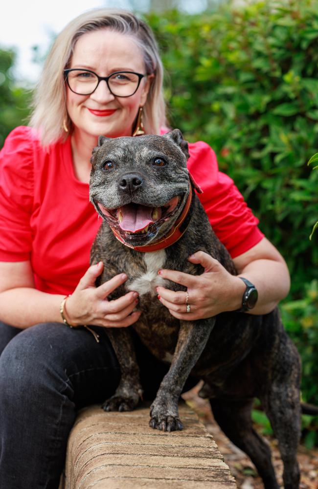 Karise McNamee with her Kobi in Helensburgh. Picture: Justin Lloyd.