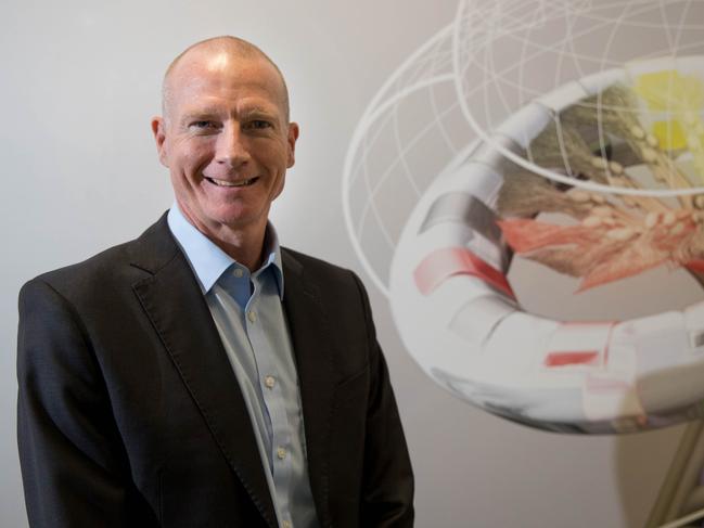 17-08-17 - Cochlear CEO Dig Howitt at Cochlear facility in Macquarie Park. This is his first first annual results since taking the top job. Ryan Osland/ The Australian.