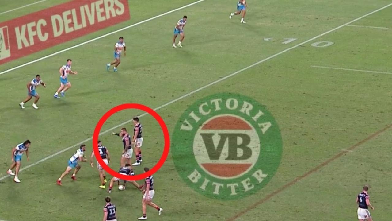The Sydney Roosters are copping criticism for seemingly using “illegal” blocking tactics during Saturday’s elimination final.