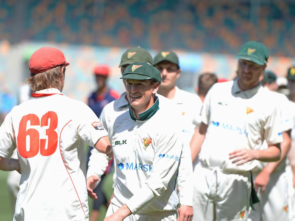 George Bailey bowled for a duck in final innings for Tasmania