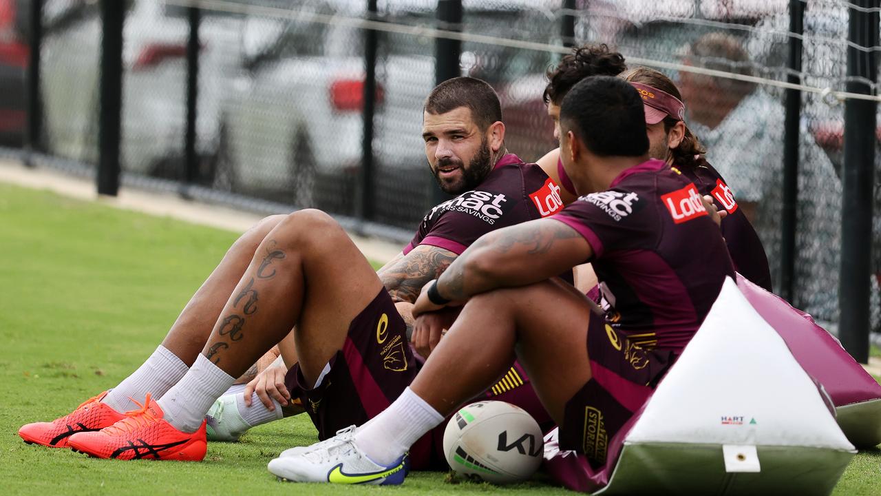 Adam Reynolds looks on during training. Picture: Nigel Hallett