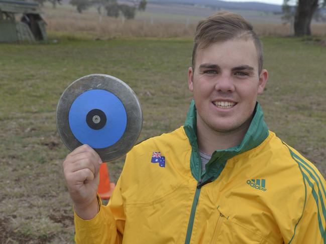 Matt Denny back home in Allora after winning selection in the Australian team for the Rio de Janeiro Olympics.