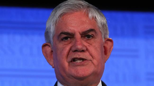 Minister for Indigenous Australians Ken Wyatt during his address to the National Press Club in Canberra. Picture Kym Smith