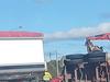 Semi-truck rolls on busy Warwick intersection
