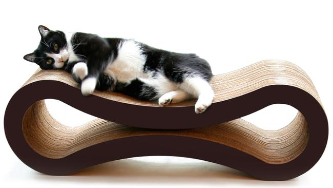 Your feline will love you to the moon and back with this infinity shaped scratcher.Infinity cat scratcher and lounge, $129, from D&amp;C Lifestyle, dnclifestyle.com.au