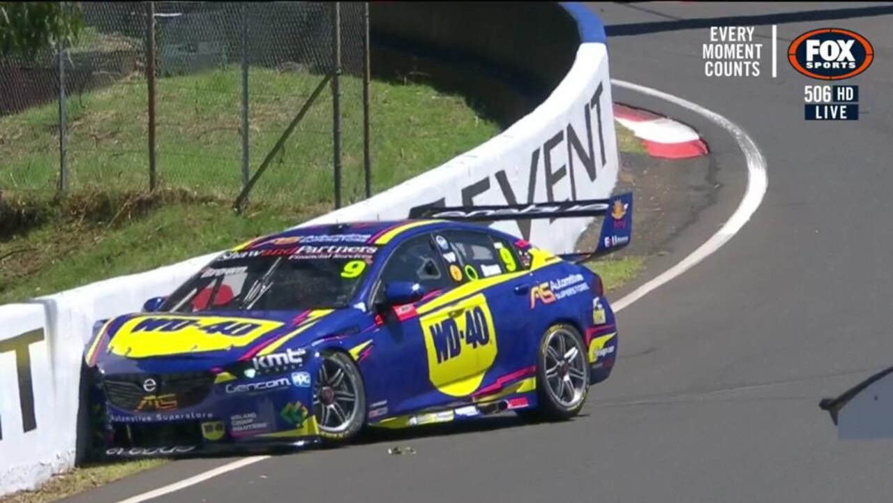 Will Brown was the first to find the wall this Supercars season.