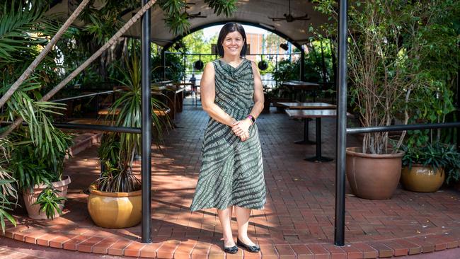 ‘Domestic, family and sexual violence affect the whole community’: NT Chief Minister Natasha Fyles in Darwin on Tuesday. Picture: Amos Aikman