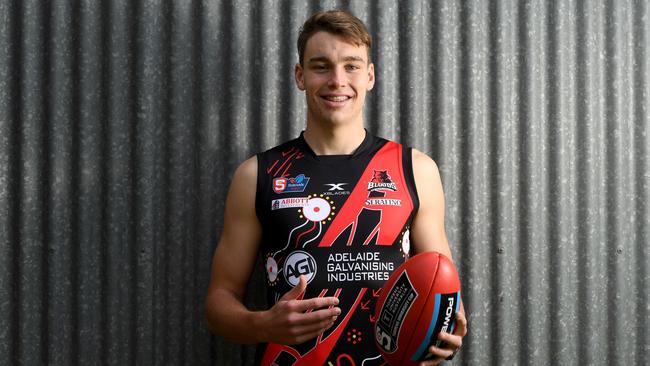 Riley Thilthorpe is a top draft prospect from West Adelaide. Picture: Tricia Watkinson