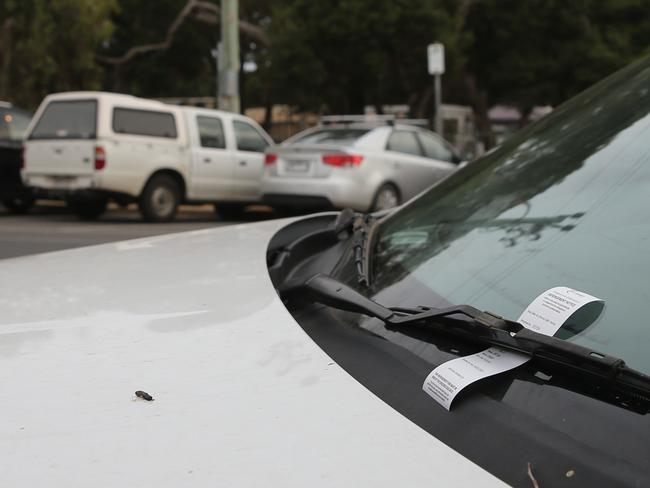 This car was clearly parked illegally and an infringement was attached to it's windscreen. We have had complaints that parking inspectors are going hard - even by stealth - targeting visitors to the Nightjar Market on Thursday nights this month.NO BYLINE PLEASE  Picture: Peter Ristevski