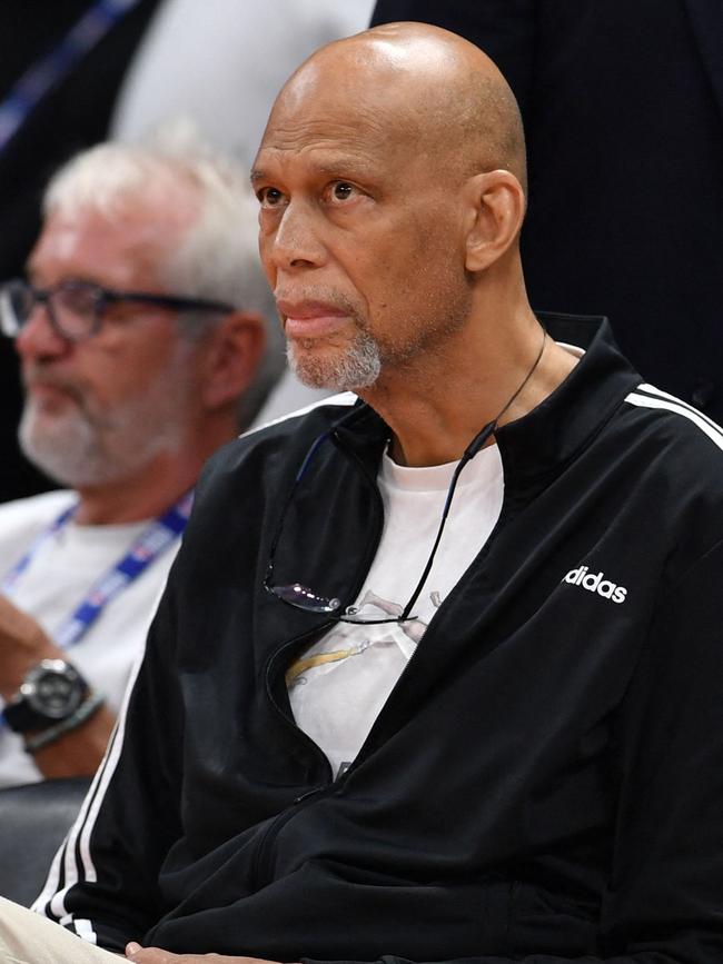 Abdul-Jabbar broke his hip in a fall. (Photo by Ryan LIM / AFP)