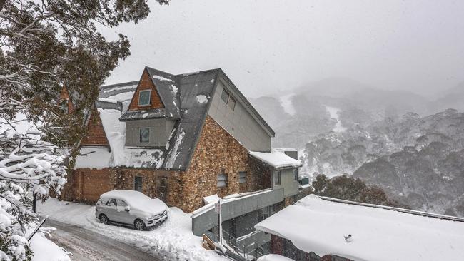 This home at The Peak Bobuck Lane is one of the most expensive for sale in Thredbo at$2.99m.