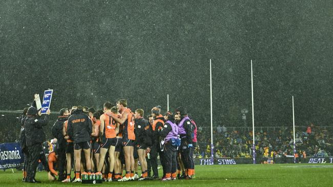 The Giants didn’t warm to the Antarctic conditions against Hawthorn in Canberra.