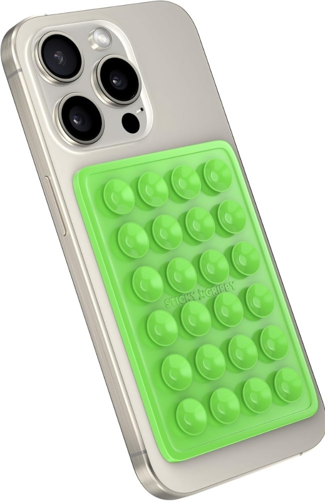 StickyGrippy Suction Phone Case Mount. Picture: Amazon Australia.