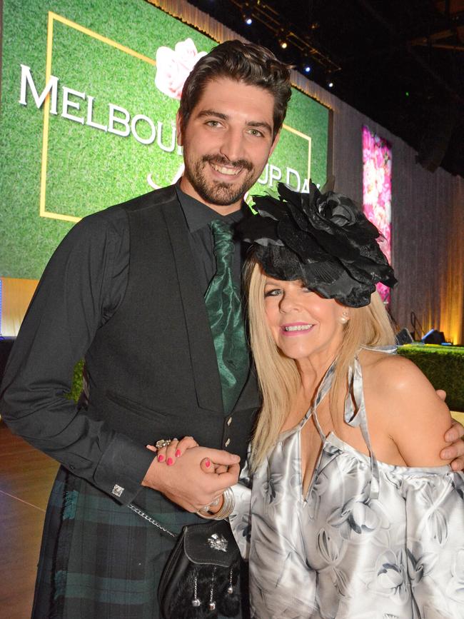Josh Taylor and Sharon Simpson at Melbourne Cup celebrations at GCCEC, Broadbeach. Picture: Regina King.