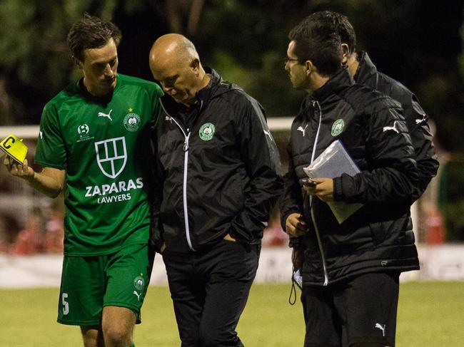 Bentleigh Greens will be in an unusual predicament when coach John Anastasiadis leaves for new A-League club Western Melbourne, mid-season. Picture: Ashley Perez