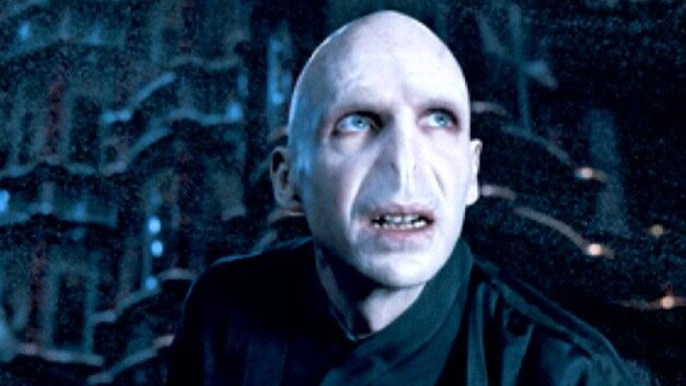 Ralph Fiennes as Lord Voldemort in Harry Potter and the Order of the Phoenix.